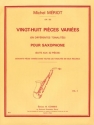 MERIOT Michel Pices varies (28) Vol.2 diffrentes tonalits saxophone Partition