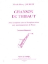 JOUBERT Claude-Henry Chanson de Thibaut saxophone alto ou tnor et piano Partition