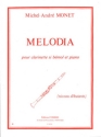 MONET Michel-Andr Melodia clarinette et piano Partition