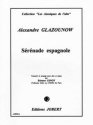 GLASUNOW Alexandre Srnade espagnole alto et piano Partition