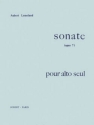 LEMELAND Aubert Sonate Op.7 pour alto seul alto solo Partition