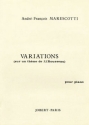 MARESCOTTI Andr-Franois Variations piano Partition