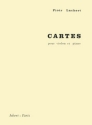 LACHERT Piotr Cartes violon et piano Partition