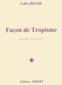 ROCHE Colin Faon de Tropisme saxophone, piano et percussions Partition