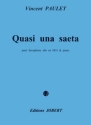 PAULET Vincent Quasi una saeta saxophone alto et piano Partition