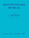 GRANDJANY L. Questionnaire thorie musicale Partition