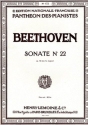 BEETHOVEN Ludwig van Sonate n22 en fa maj. Op.54 piano Partition