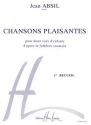 ABSIL Jean Chansons plaisantes Vol.1 Op.88 choeur d'enfants (2 voix) et piano Partition