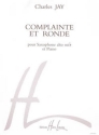 JAY Charles Complainte et ronde saxophone Mib et piano Partition