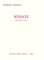 DELERUE Georges Sonate violon et piano Partition