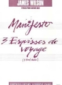 WILSON James Manifesto - 3 esquisses voyage guitare Partition