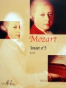 MOZART Wolfgang Amadeus Sonate n5 KV283 piano Partition