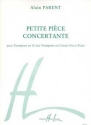 PARENT Alain Petite pice concertante trompette et piano Partition