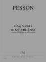 PESSON Grard Pomes de Sandro Penna (5) baryton, clarinette basse, cor, violon et violoncelle Partition