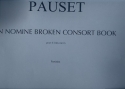 In nomine broken Consort Book for 8 instruments score