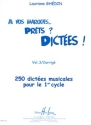 GHEDIN Lauriane A vos marques.. Prts ? Dictes ! Vol.3 Corrigs dictes musicales Partition