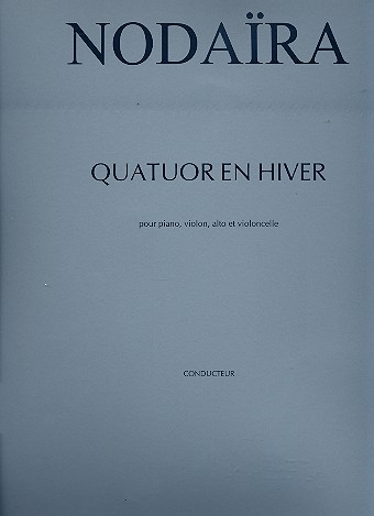 Quatuor en hiver pour violon, alto, violoncelle et piano partition