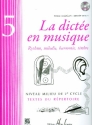 La dicte en musique vol.5 - niveau milieu (+CD)  livre de l'lve