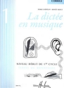 La dicte en musique vol.1 - niveau dbut  corrig (professeur)