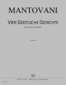 MANTOVANI Bruno Vier Geistliche Gedichte choeur de chambre Partition