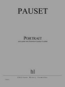 PAUSET Brice Portrait 4 voix d'hommes et quatuor  cordes Partition