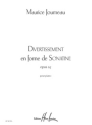 JOURNEAU Maurice Divertissement en forme de Sonatine Op.25 piano Partition