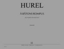 HUREL Philippe A batons rompus saxophone et percussions Partition + matriel