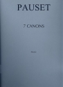 7 Canons  pour piano