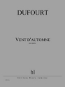 DUFOURT Hugues Vent d'automne piano Partition