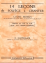 Odette Gartenlaub, 14 leons de solfge  chanter - Cours Moyen Music Theory Buch