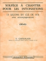 Solfge  chanter pour les intonations Vocal Buch