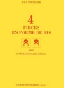 4 Pices en forme de bis pour 2 violoncelles partition