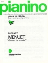 MOZART Wolfgang Amadeus Menuet en r maj. Quand tu souris - Pianino piano Partition