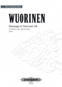 Wuorinen, Charles Message to Denmark Hill fr Bariton, Flte, Cello und Klavier Partitur