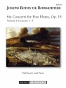 Boismortier, Joseph Bodin de, Six Concerti Flute Choir