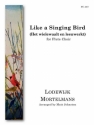 Lodewijk Mortelmans, Like A Singing Bird Fltenensemble Partitur + Stimmen