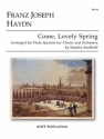 Franz Joseph Haydn, Come Lovely Spring for Flute Quartet and Orchestra Flute Quartet and Orchestra Partitur + Stimmen