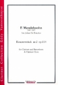 Konzertstck Nr.2 for clarient and bassethorn and clarinet choir score and parts