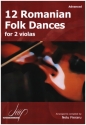 12 Romanian Folk Dances for 2 violas score