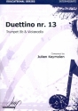 Duettino no.13 for trumpet and violoncello score