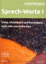 Sprech-Worte Nr.1 fr Viola, Violoncello und Kontrabass Partitur und Stimmen