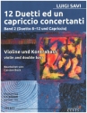 12 Duetti ed un capriccio concertanti Band 1 (Duetto 8-12 und Capricci fr Violine und Kontrabass 2 Spielpartituren