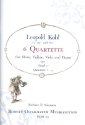 6 Quartette op.1 Band 1 (Nr.1-3) fr Horn, Violine, Viola und Basso Partitur und Stimmen