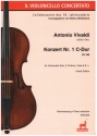 Konzert Nr.1 C-Dur RV398 fr Violoncello, 2 Violinen, Viola und Bc Klavierauszug