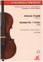 Konzert Nr.1 C-Dur RV398 fr Violoncello, 2 Violinen, Viola und Bc Partitur