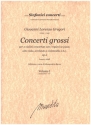 Concerti grossi op. 2 per 2 violini concertati con i ripieni, alto viola, arcileuto, vc e bc partitura e parti