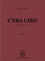 Carlo Pedini, C'era Ciro Clarinet, Bass and Piano Partitur + Stimmen