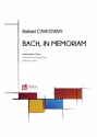 Cavestany, Rafael, Bach, in memoriam Cello and Harpsichord