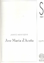 Ave Maria d'Aosta for mixed chorus (SSAATTBB) a cappella score (la)