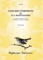 Dmitri Stepanovich Bortniansky Arr: H Hedylter, B Nichkov and Prof Myr Concert Symphony - Score wind octet